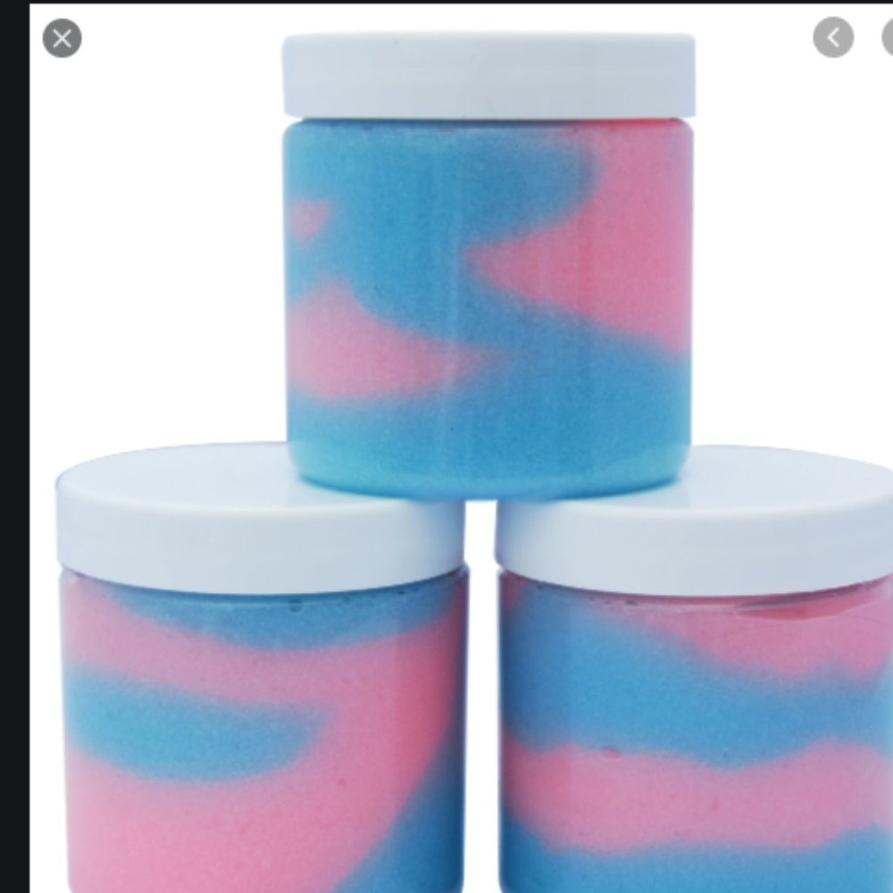 Body scrub cotton candy